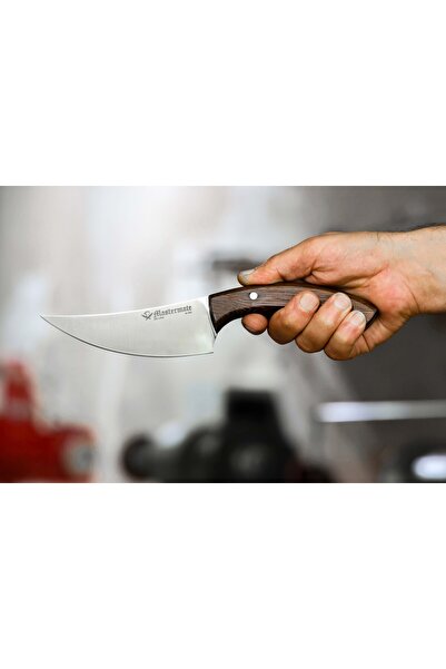 Mastermate Knives Sıyırma/doğrama Bıçağı - Paslanmaz Çelikten El Yapımı Üretim - Kestane Ahşabı Sap - Şef Bıçağı