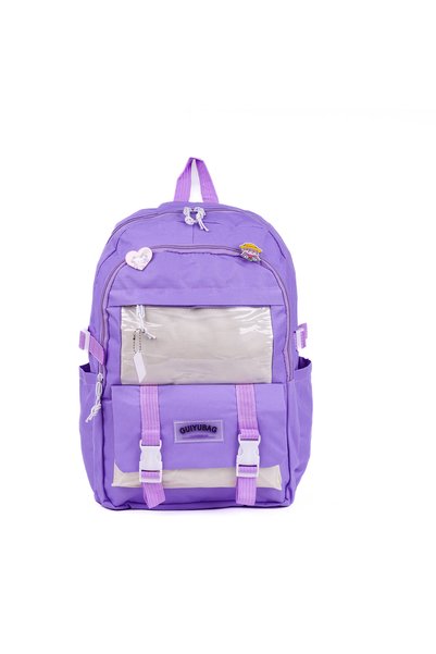 DORUKELYAF 5-Piece Bag Set Backpack Shoulder Bag Lilac Bag Set