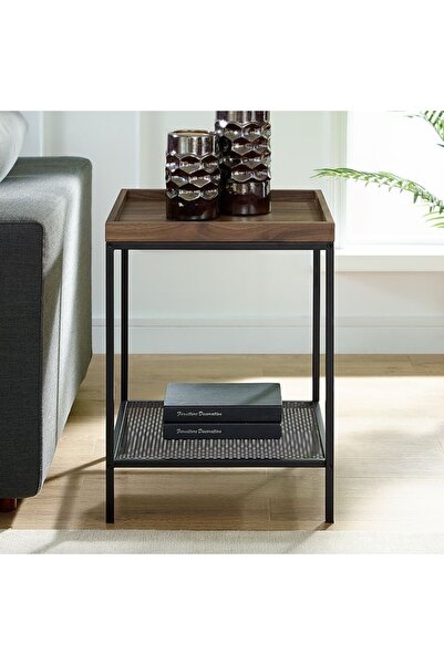 gzm mobilya Yan Sehpa Metal Ayaklı