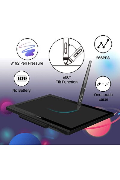 Huion Kamvas 20 Grafik Çizim Monitörü Kalem Ekranlı Çizim Tableti