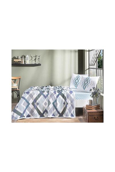 Taç Pique Set Arden Single Blue