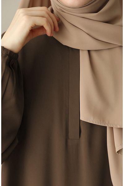 suhneva Hafsa Dress Ferace Brown