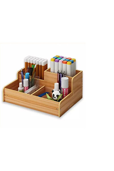 Ağaçistan صندوق تخزين منظم لحامل القلم، مستلزمات مكتبية لسطح المكتب للطلاب الحديثة
