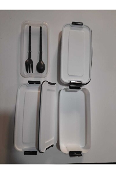 Gondol Plastik Reis Home 3 Layer Feeding Bowl in Fork and Spoon