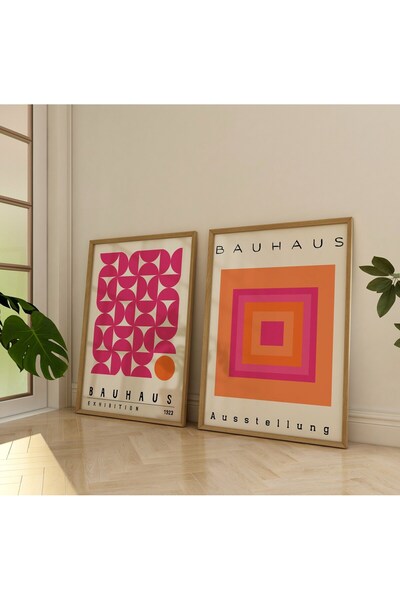 BobArt 2'li Çerçevesiz Poster Poster Modern Duvar Tablosu Tablo Dekoratif Çer...