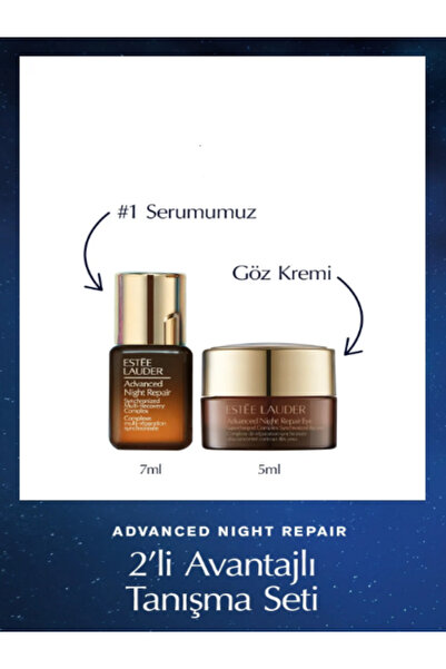 Estee Lauder Advanced Night Repair Serum 7ml + Göz Kremi 5ml, Hyalüronik Asit...