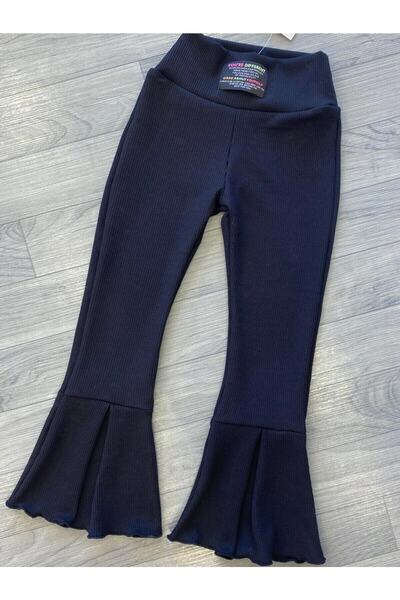 Genel Markalar Çocuk Baskılı İspanyol Paça Tayt pantolon