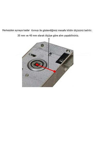 ARON Stainless Matte Black Luxury Elite Mirrored Handle (Bad-Wc) Type Right Hand Door Handle and 40mm Door Lock Set of 2