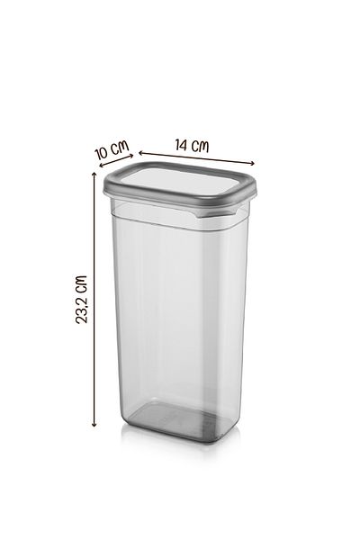 Vienev 1.9-Liter 2-Piece Peggy Rectangular Detergent Container Set - with Label