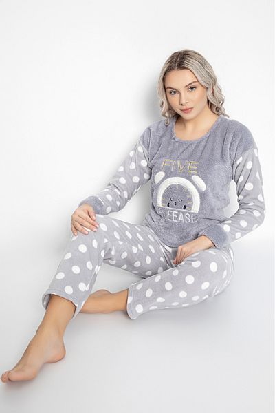 Pijamoni Σετ γυναικείες πιτζάμες Welsoft Fleece