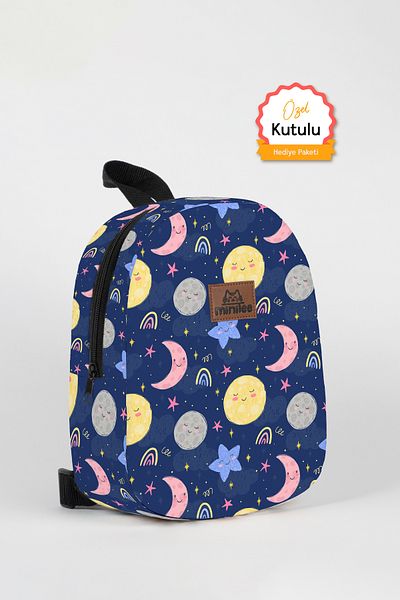 Minilee Călătorie în spațiu 0-8 ani - Rucsac pentru copii pentru creșă, grădiniță [cu cutie personalizată]