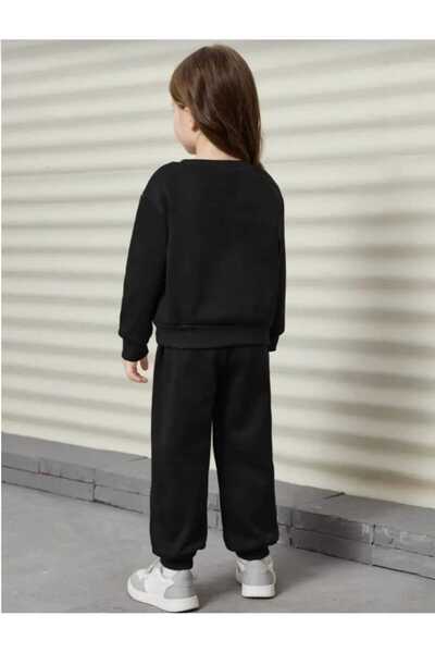 BENQE KİDS %100 PAMUK BARBİE BASKILI ÖZEL TASARIM KIZ ÇOCUK EŞOFMAN TAKIMI