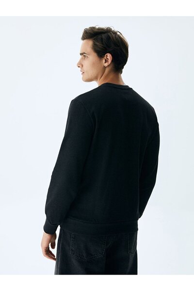 Ltb Φούτερ ανθρακί με λαιμόκοψη