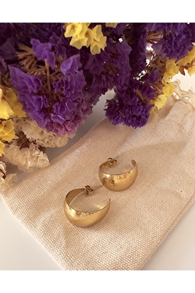 Atelier Çağla Çelik Kalın Bombe Halka Küpe