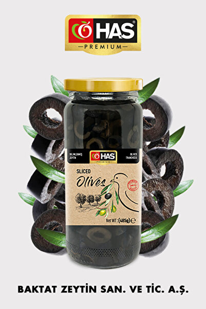 Has Premium Dilimlenmiş Siyah Zeytin 500cc