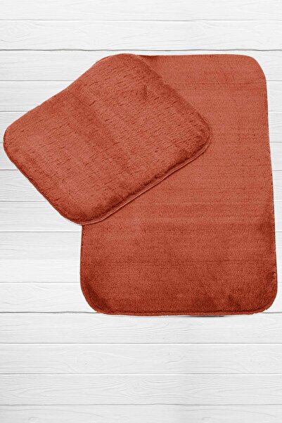 Elart Banyo Paspas Takımı 2li Kaydırmaz Tabanlı Peluş Oscar Tarçın