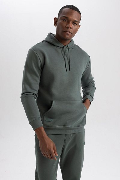DeFacto Soft Furry mikina Regular Fit s kapucí – Kapesní X8283Az23Au
