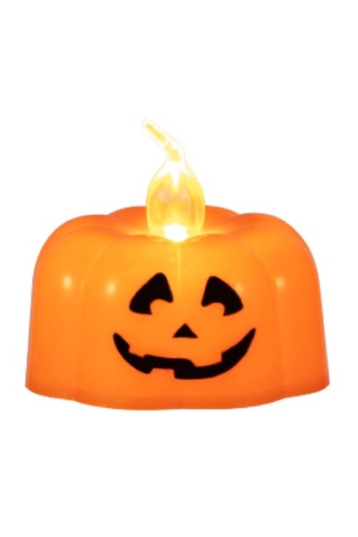 Big Party Halloween Baskılı Ledli Tealight Bal Kabaklı