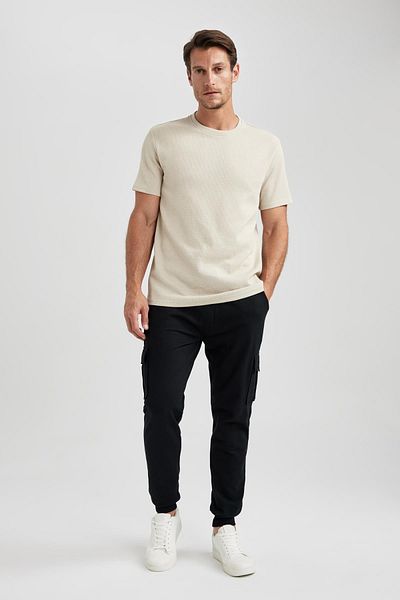 DeFacto Regular Fit Cargo Pocket Flexibilní noha Tenká mikina Tepláky U8796az23au