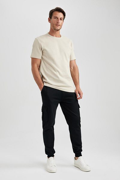 DeFacto Regular Fit Cargo Pocket Flexibilní noha Tenká mikina Tepláky U8796az23au