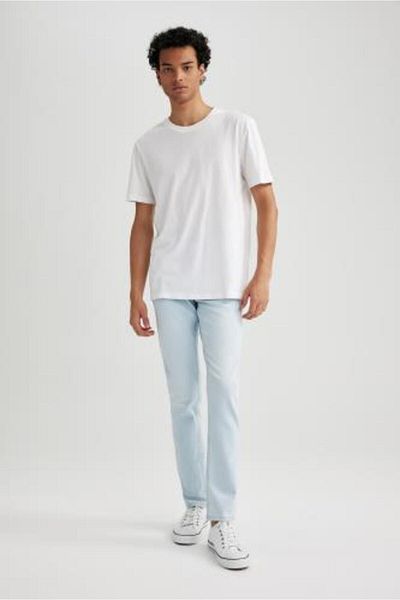 DeFacto Carlo Skinny Fit - Normální pas, extra úzké nohy Jean A2873ax23au