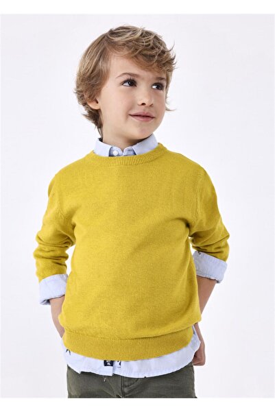 MAYORAL سترة تريكو للأولاد باللون الأصفر 323