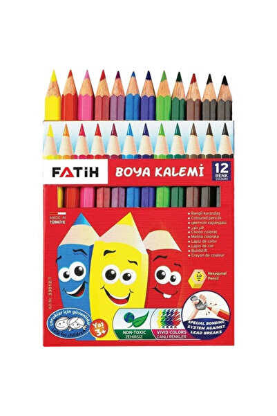 Genel Markalar Fatih Yarım Boy 12'li Kuru Boya