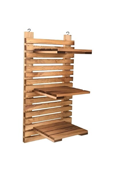 EHFM TİÇARET Ahşap Duvara Monteli Çiçeklik Raf