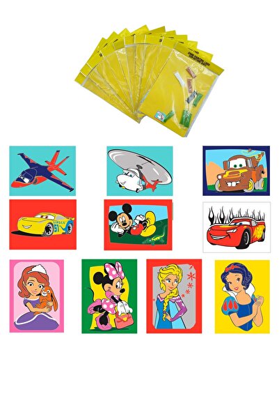 Red Castle مجموعة ديزني كارما المكونة من 10 قطع كبيرة الحجم من بطاقات الرسم ب...