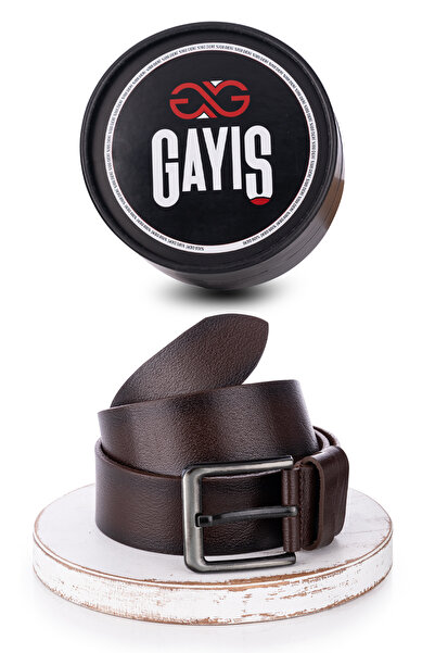 GAYIŞ Cutie specială |   100% Piele autentică de bivol |   Curea maro pentru ...