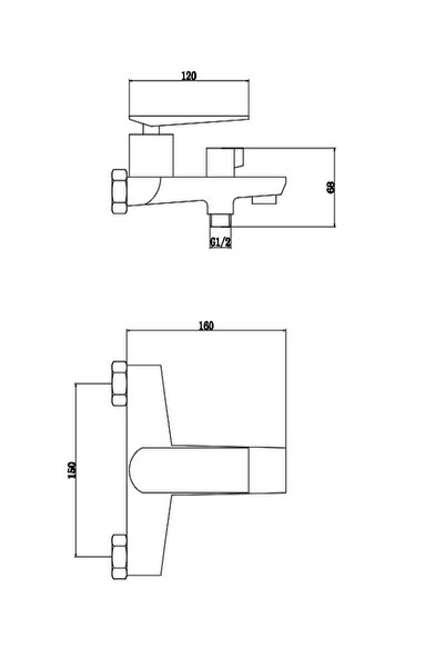 FLEKO MUSTANG-C 320 BRASS MATTE BLACK BATHROOM MIXER