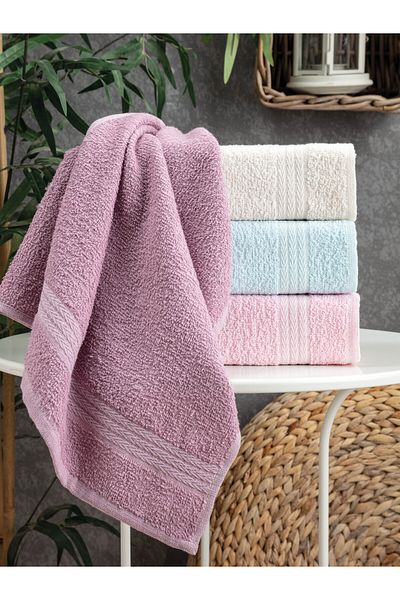 Pamira PASTEL 4-PIECE HAND & FACE TOWEL SET
