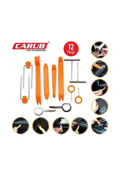 Carub مجموعة أدوات إزالة اللوحة الداخلية للسيارات 12 قطعة