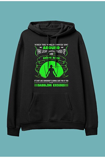 CONSTRAİN Oversize One Piece Roronoa Zoro Anime Personaj Printed Design Speci...