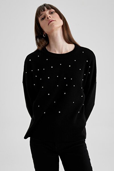 DeFacto Pulover cu guler rotund cu ajustare normală R0726az23wn