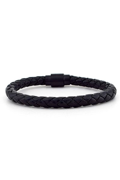 Solfera Black Magnet Clip Colorful Leather Men's Bracelet V043