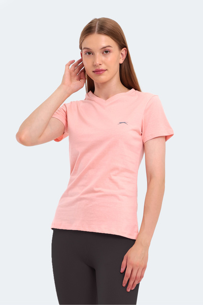 Slazenger KRISTEN I Kadın V Yaka Somon Tişört