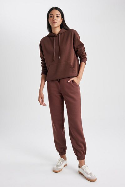 DeFacto Χοντρό Basic Φούτερ - Relax Fit Hooded W1240az23wn