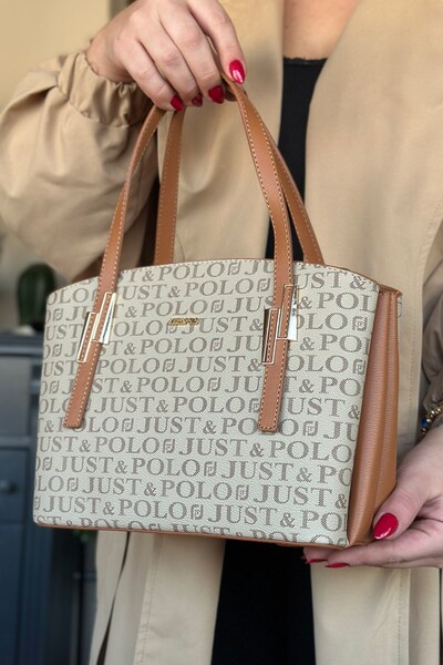 Just Polo حقيبة كتف نسائية ساند تان - موديل كلاسيكي 2066-JP - GZD