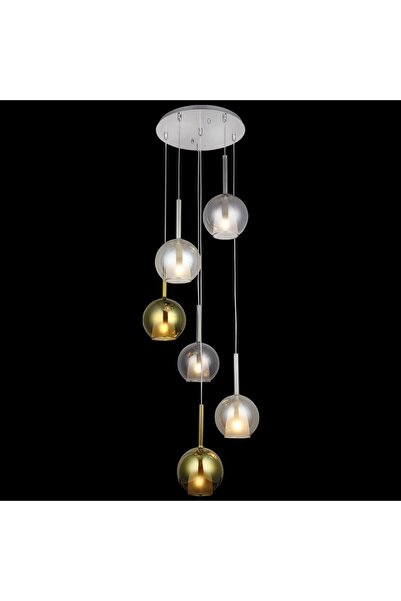 LUCEA FANZA KROM 6'LI AVİZE