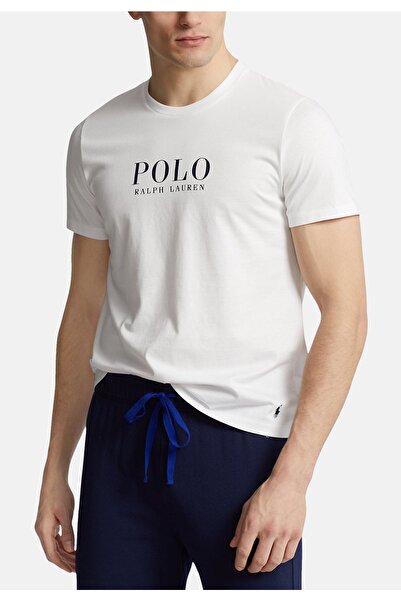 Ralph Lauren T-Shirt Pyjamashirt mit Rundhalsausschnitt Logo-Verzierungen