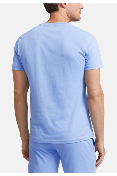 Ralph Lauren T-Shirt Pyjamashirt mit Rundhalsausschnitt Logo-Verzierungen