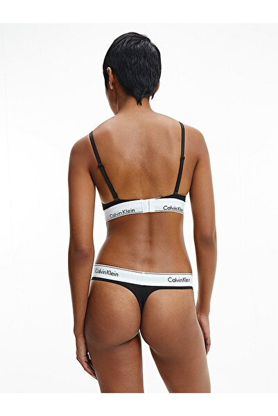 Calvin Klein Kadın Tanga Külot - Rahat Elastik Bant, Düz Desen