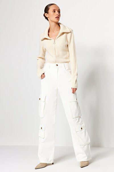 Trendyol Collection Stojánek s límečkem na zip, tělo z úpletu - TWOAW24BD00025