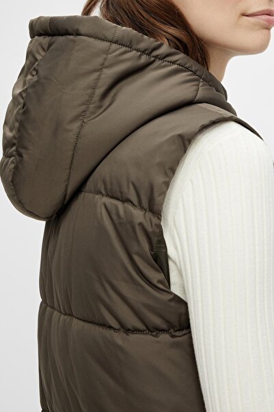 PIECES Weste Damen/Mädchen Schwarz Oliv