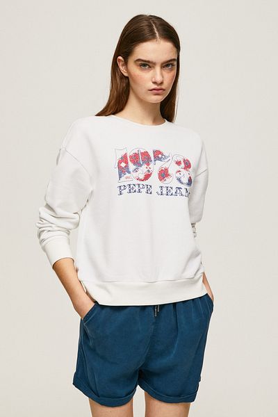 Pepe Jeans Sweatshirt Damen/Mädchen Weiß