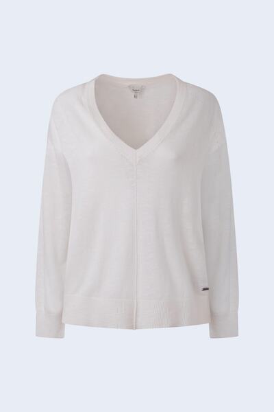 Pepe Jeans Svetr pro ženy/dívky bílý