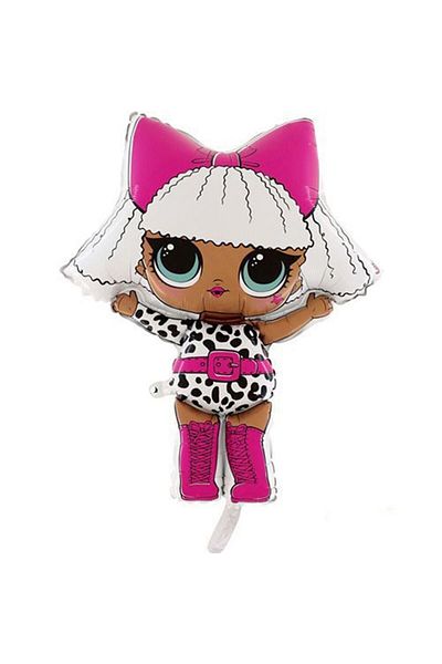 Parti Station LOL 2 Year Old Balloon Set Concept Helium Balloon Set Diva Baby Birthday Set