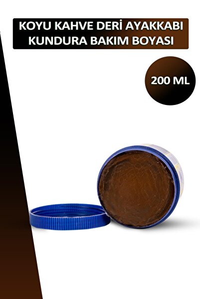 Dopar Bağcık Nuri Leflef Koyu Kahve Deri Ayakkabı Kundura Bakım Boyası 200 ml...