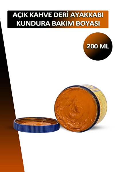 Dopar Bağcık Nuri Leflef Açık Kahve Deri Ayakkabı Kundura Bakım Boyası 200 ml...
